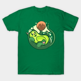 Avocado Cat Fun T-Shirt